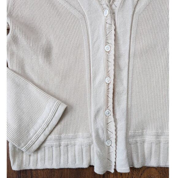 Leggiadro Cashmere Silk Cardigan Y2K - Picture 3 of 5